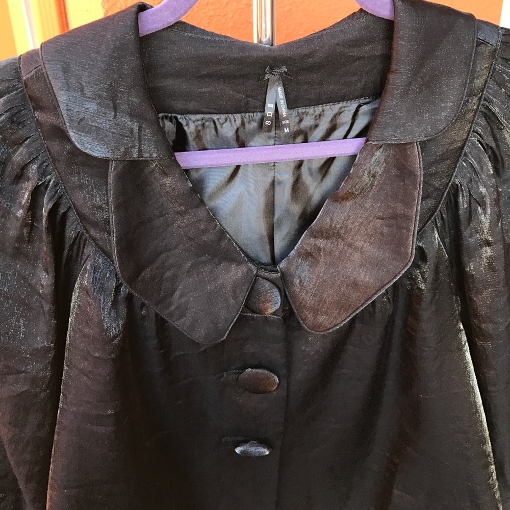 black cropped dressy jacket - Picture 4 of 9